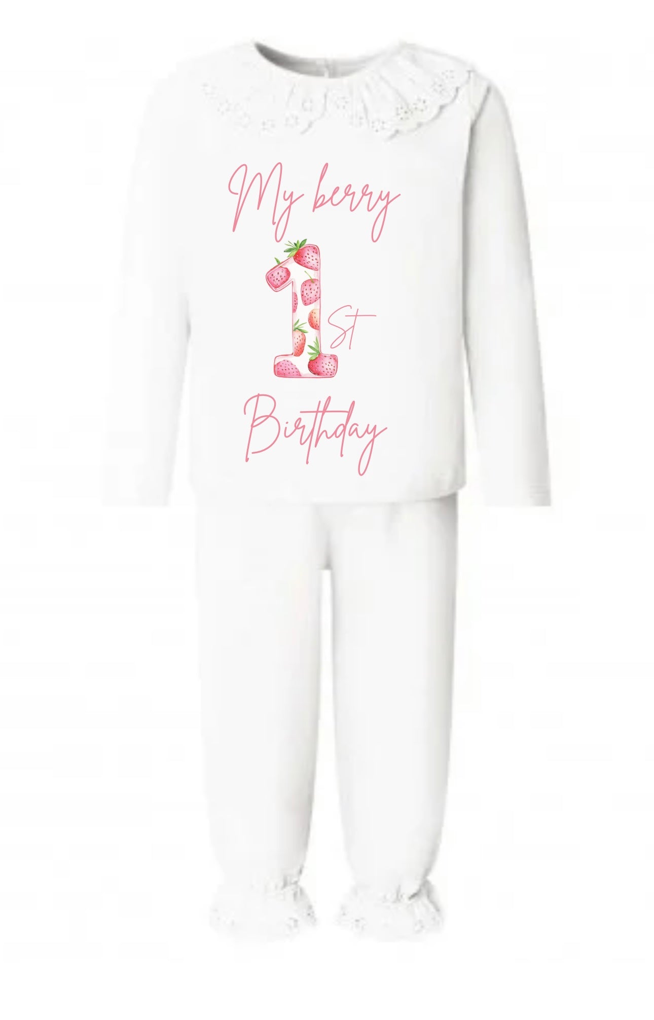 Frill birthday pyjamas