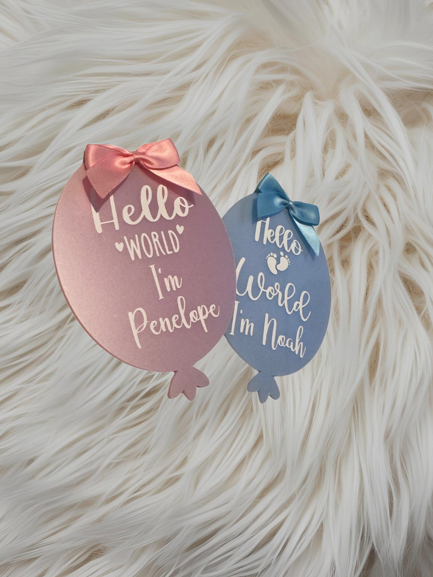 Name announcement acrylic balloon
