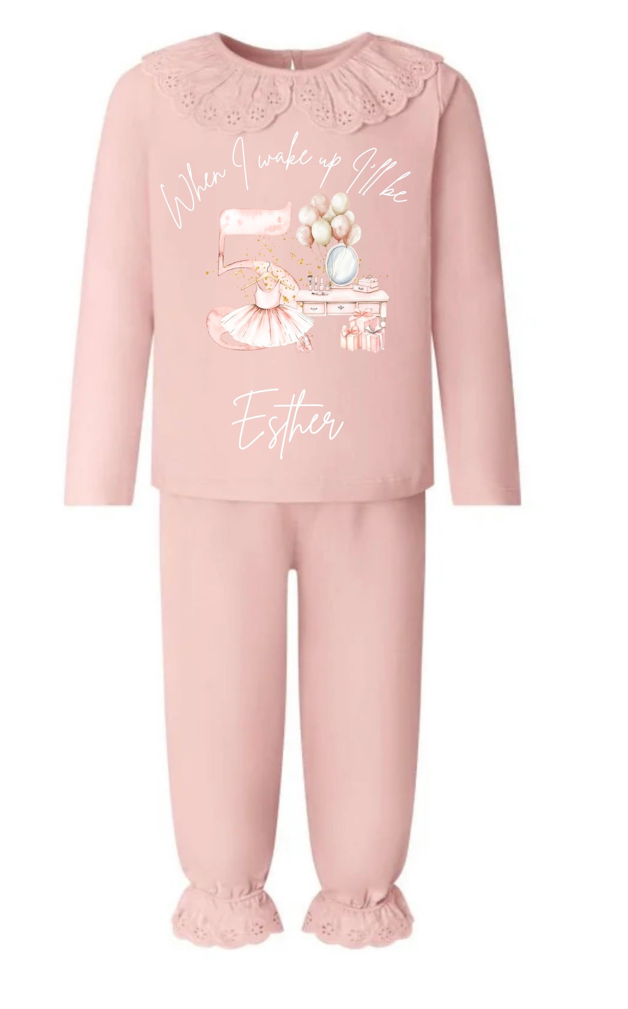 Frill birthday pyjamas