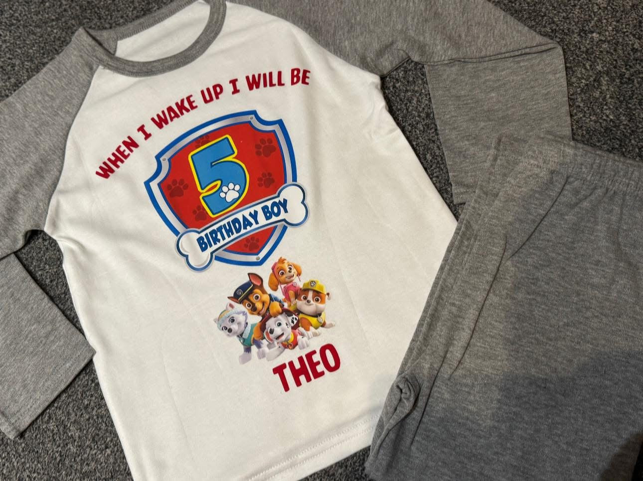 Personalised pyjamas