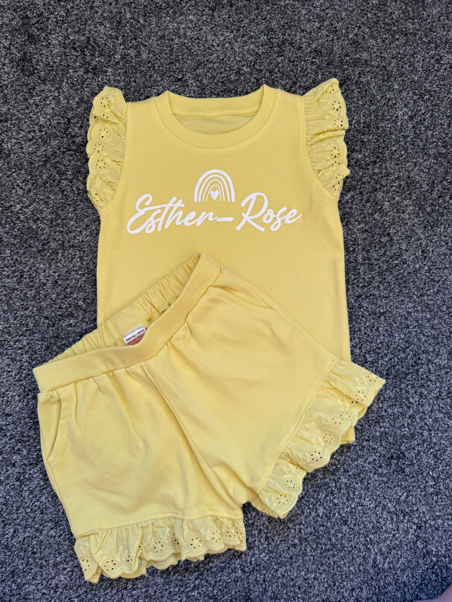 Frill shorts and tshirt sets 2 FOR £20